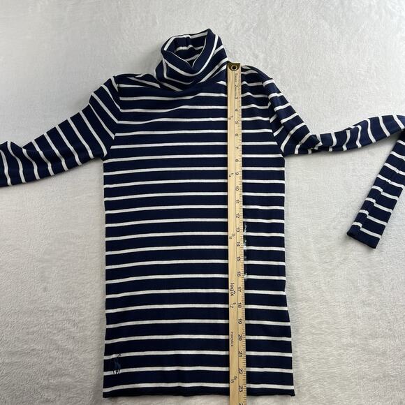 Polo Ralph Lauren XS Turtleneck Sweater Navy Striped Pullover Preppy Nautical - Picture 9 of 11